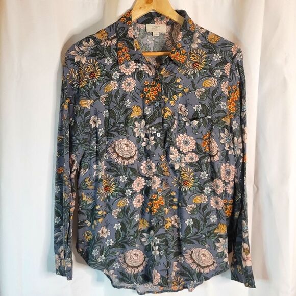 LOFT Petit Floral Blouse - Picture 1 of 12
